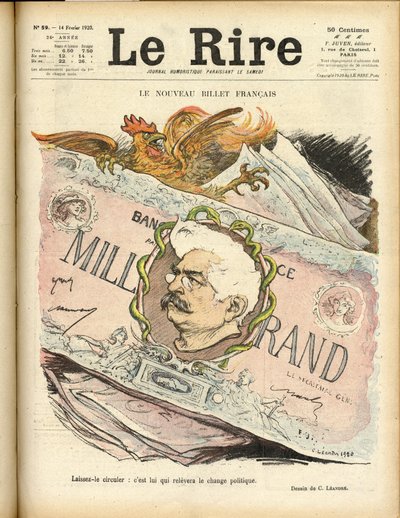 Illustratie van Charles Leandre (1862-1934) voor de Omslag van Le Rire door Charles Leandre