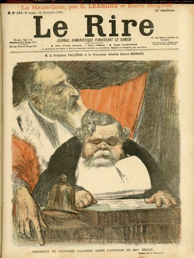 Illustratie van Charles Léandre (1862-1934) voor de omslag van Le Rire door Charles Leandre