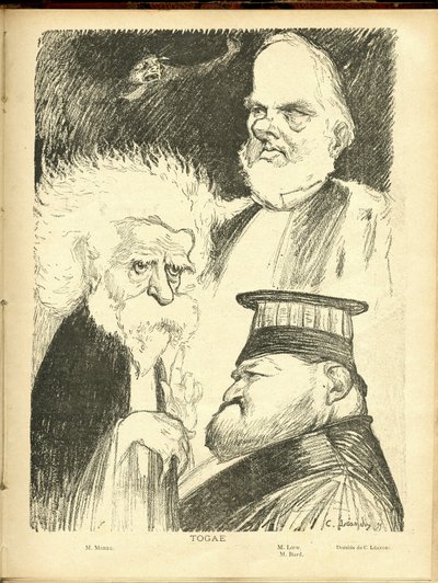 Illustratie van Charles Leandre (1862-1934) in Le Lire door Charles Leandre