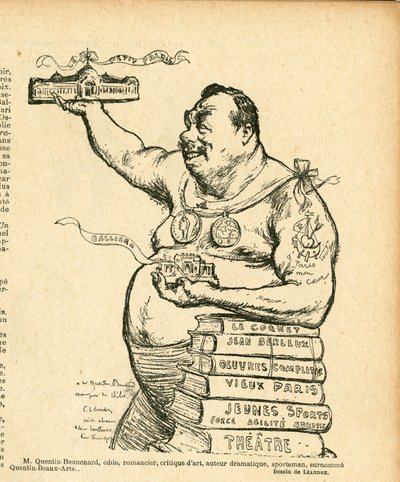 Le Lire, Satirisch in Zwart & Wit door Charles Leandre