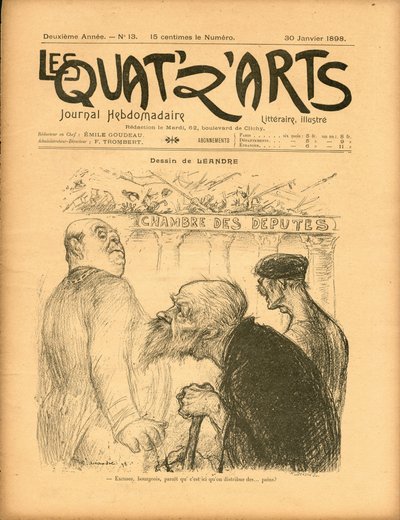 Les Quat z arts door Charles Leandre