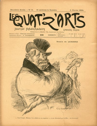 Les Quat z arts door Charles Leandre