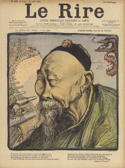 Li Hung Chang, Illustratie voor Le Rire door Charles Leandre