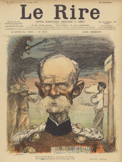 Lord Roberts, Illustratie voor Le Rire door Charles Leandre