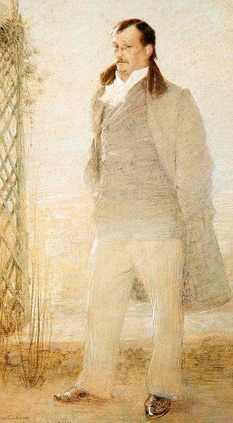 Portret van Georges Courteline door Charles Leandre