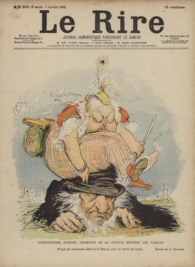 Koningin Victoria, Illustratie voor Le Rire door Charles Leandre
