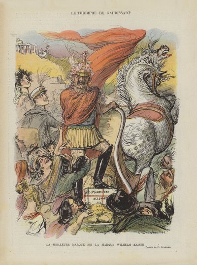 Satire op de Marokkaanse crisis van 1905. Illustratie voor Le Rire door Charles Leandre