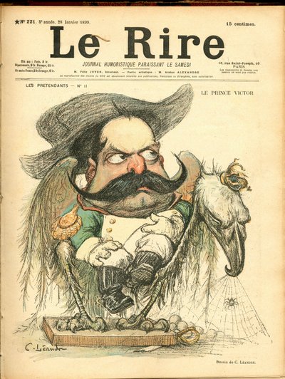 Het Gelach, satirisch in kleuren door Charles Leandre