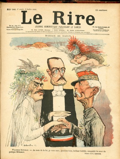 Het lachen, satirisch in kleuren door Charles Leandre