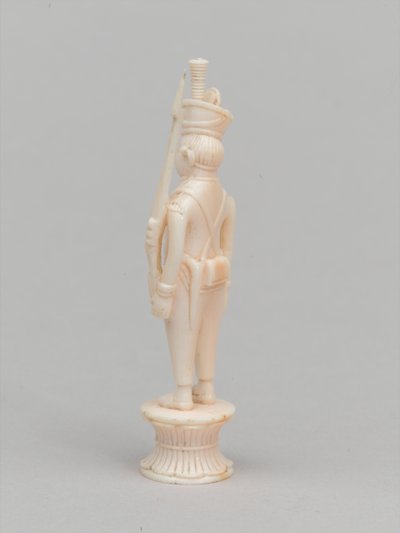 Witte pion, schaakstuk, India, circa 1820 door Charles Leandre
