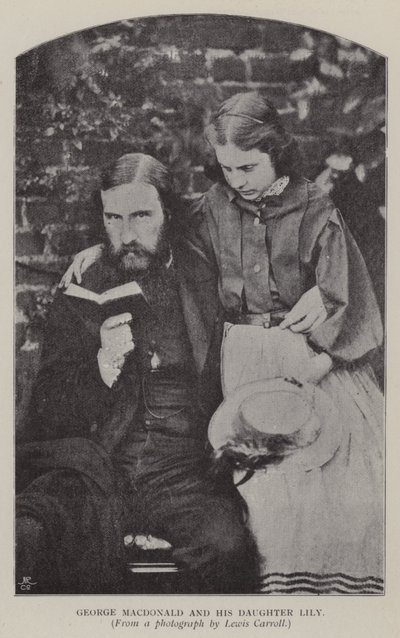 George Macdonald en zijn dochter Lily door Charles Lutwidge Dodgson
