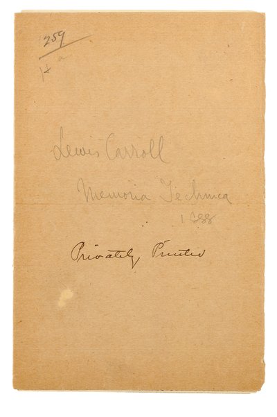 Titelpagina van Memoria Technica, Oxford door Charles Lutwidge Dodgson