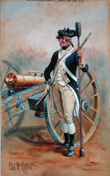 Kanonier, New York Artillerie door Charles MacKubin Lefferts