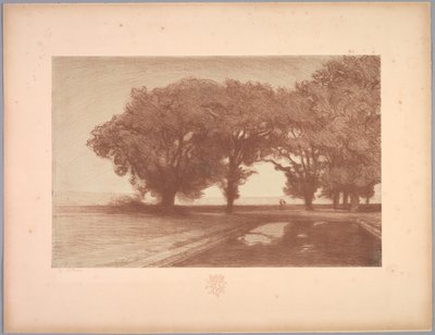 Suite de Landschappen: Landschap, Plaat 8, Remarque, Viooltjes door Charles Marie Dulac