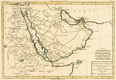 Arabië, de Perzische Golf en de Rode Zee, met Egypte, Nubië en Abessinië, uit 