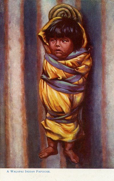 Een Walapai kind door Charles Marion Russell