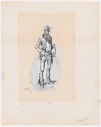 Blanco, voor Charles J. Steedman, Bucking the Sagebrush door Charles Marion Russell