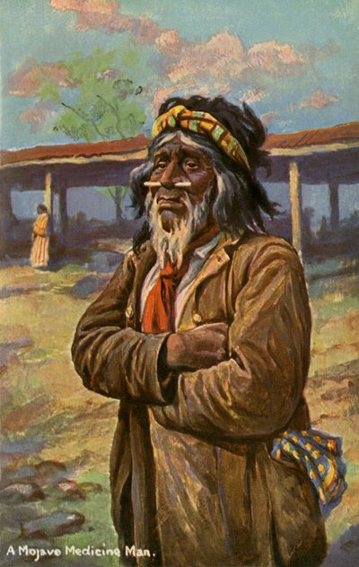 Mohave medicijnman door Charles Marion Russell