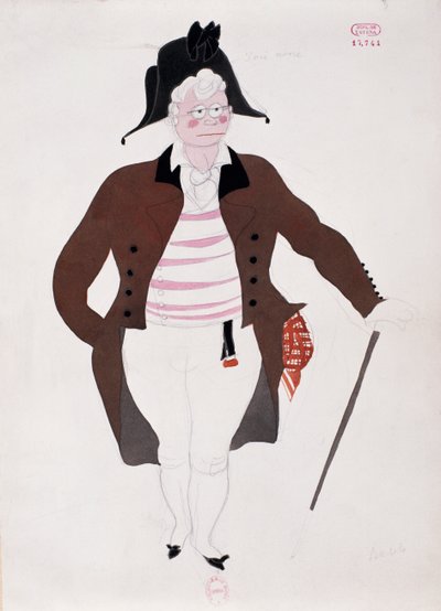 Kostuum voor het personage Bartolo uit De Barbier van Sevilla door Charles Martin