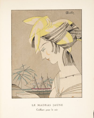Le Madras Jaune, uit een collectie modeplaten, 1920 door Charles Martin