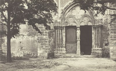 Kerk van Villeneuve le Comte, Seine-et-Marne Eglise de Villeneuve le Comte, Seine-et-Marne, 1862 door Charles Marville