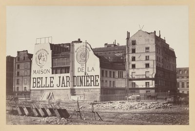 La Belle Jardinère: de winkel in de Rue de la Cité tijdens de sloop, Parijs door Charles Marville