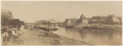 De Seine vanaf de Pont du Carrousel richting Notre Dame door Charles Marville