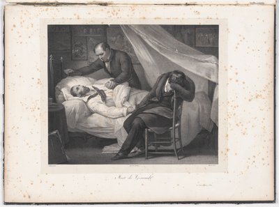 Dood van Gericault door Charles Maurin