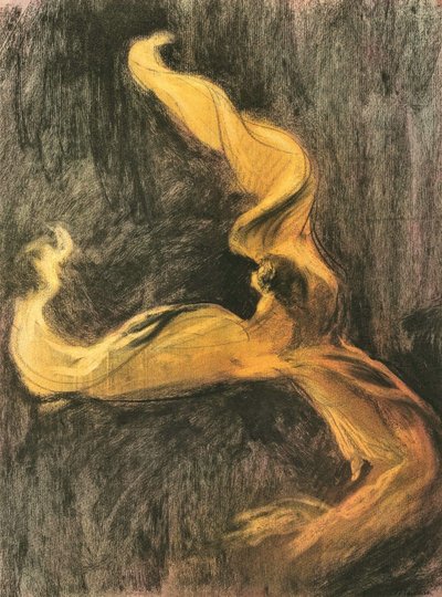 Loïe Fuller Robe Jaune door Charles Maurin