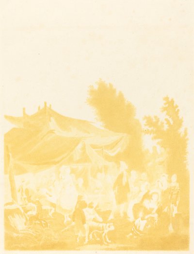 Dorpsbruiloft door Charles Melchior Descourtis after Nicolas Antoine Taunay