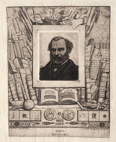 Armand Gueraud van Nantes, Drukker en Man van Brieven door Charles Meryon