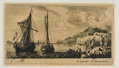 Calais Boten in Vlissingen door Charles Meryon