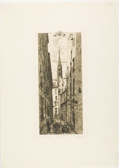 Chantrey Straat, Parijs door Charles Meryon