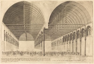 De zaal van de verloren stappen in het oude Paleis van Justitie, Parijs door Charles Meryon