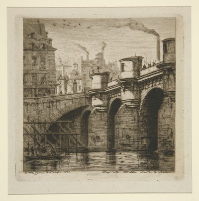 Le Pont-Neuf door Charles Meryon