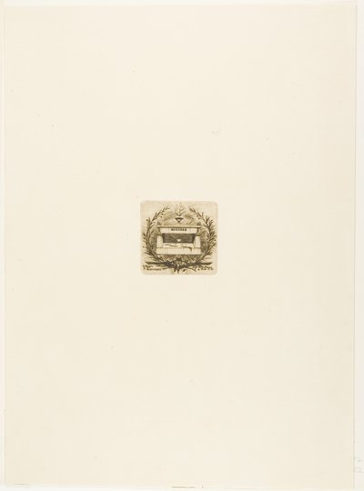 Graf van Molière, begraafplaats Père-Lachaise, Parijs door Charles Meryon
