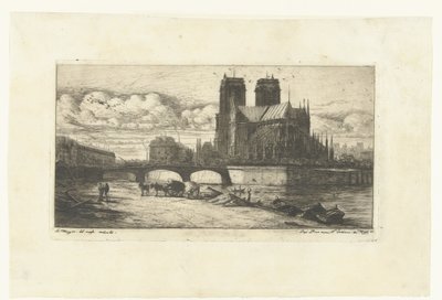 Notre-Dame in Parijs door Charles Meryon