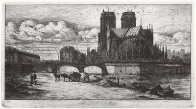 Notre Dame de Paris door Charles Meryon