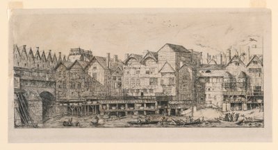 Deel van de stad tegen het einde van de 17e eeuw door Charles Meryon