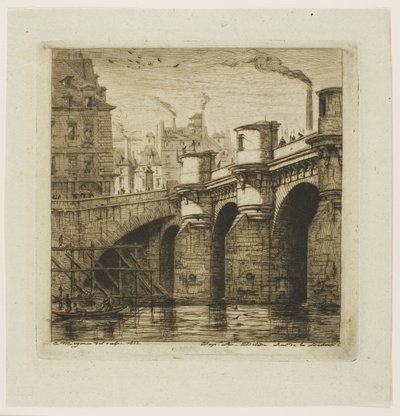 Pont-Neuf, Parijs door Charles Meryon