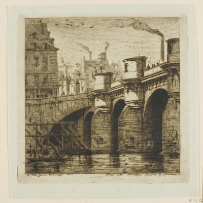 Pont-Neuf, Parijs door Charles Meryon