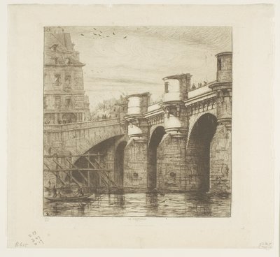 Pont-Neuf, Parijs door Charles Meryon