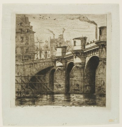 Pont-Neuf, Parijs door Charles Meryon