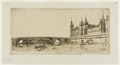 Pont-au-Change, Parijs door Charles Meryon