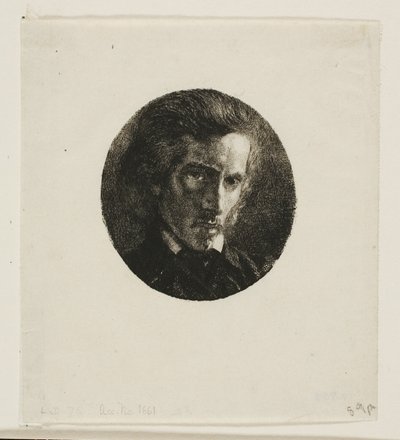 Portret van Edmond de Courtives door Charles Meryon