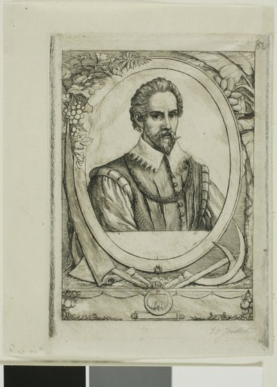 Portret van René de Laudonnière Sablais (de Burdigale) door Charles Meryon