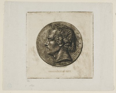 Portret van de dichter Evariste Boulay-Paty door Charles Meryon
