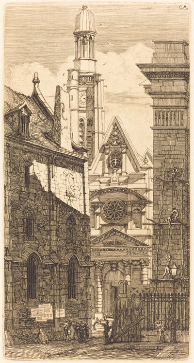 Saint-Etienne-du-Mont, Parijs door Charles Meryon