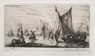 Zuidzee vissers door Charles Meryon