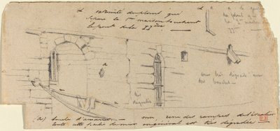 Studie voor "Le Petit Pont" door Charles Meryon